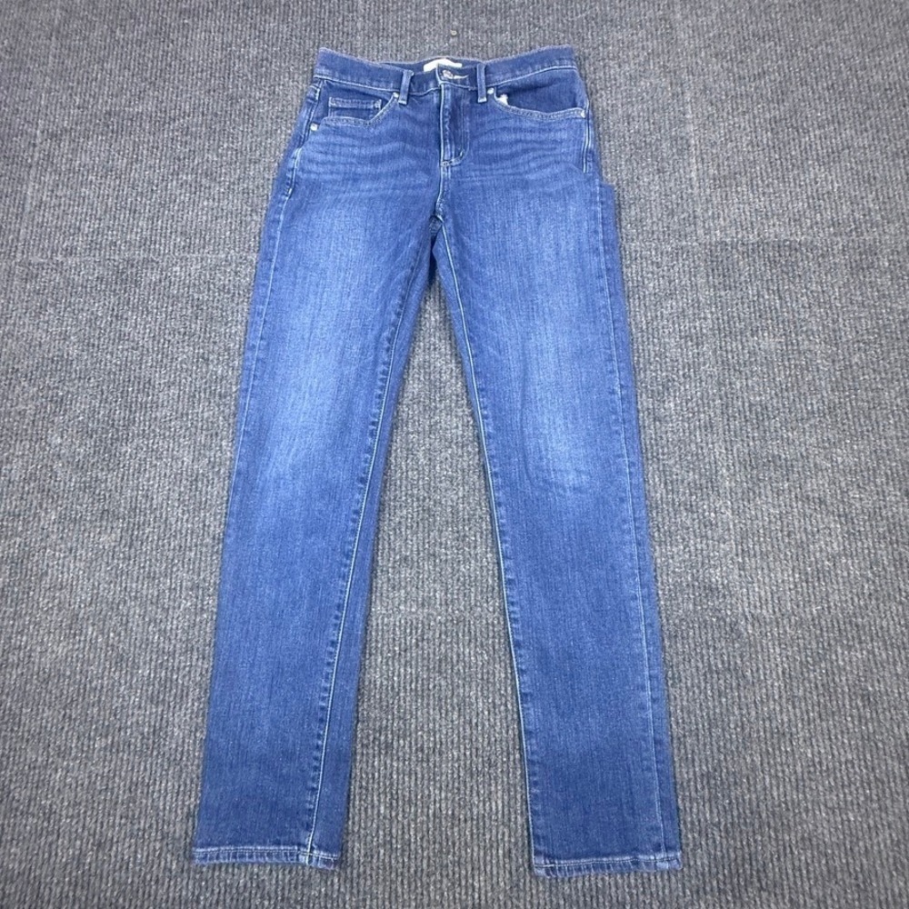 Loft Super Soft Girlfriend Jeans Medium Wash‎ Blue Denim Size 0/25 585029